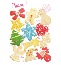 Biscuits plaque découpoirs multi Noël 2070