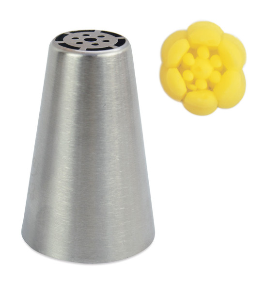 Douille russe "tulipe" en inox Ø1,8cm Douille russe "tulipe" en inox Ø1,8cm