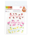 Happy Birthday edible wafer cake topper