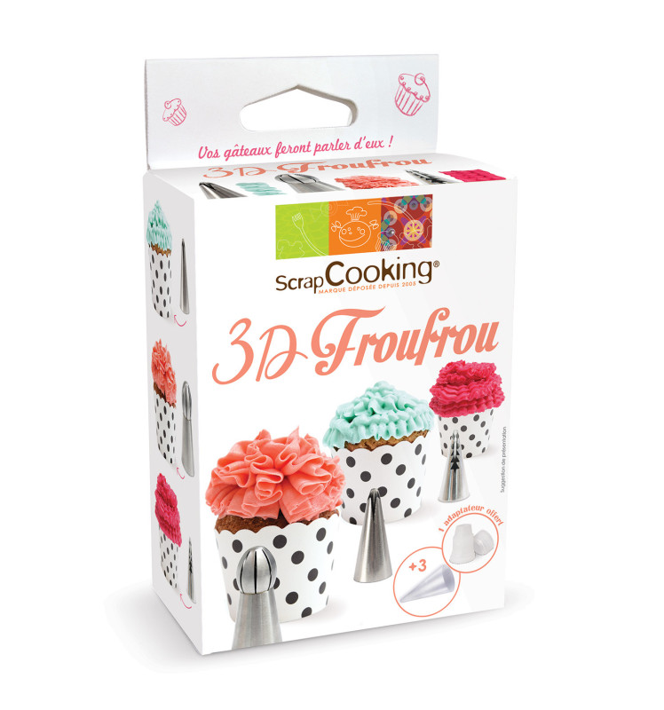 3d Froufrou Piping Tip Kit