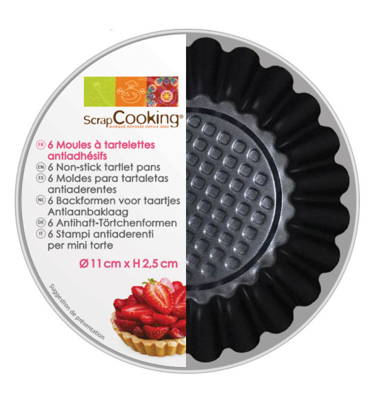 Set of 6 tart tins Ø11cm Set of 6 tart tins Ø11cm
