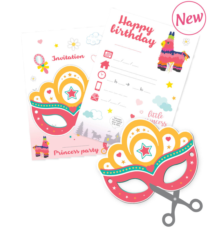 Enveloppes Comprises En Francais Gaby La Princesse Sirene 6 Cartes Dinvitation Anniversaire Theme Sirene Produits Handmade Produits Handmade
