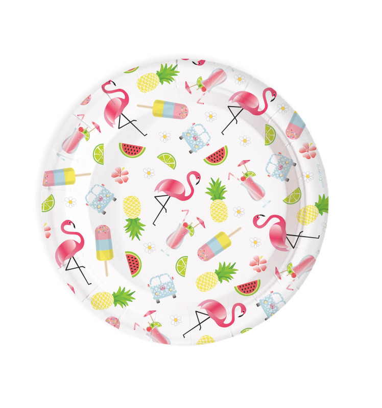 8 Summer paper party plates