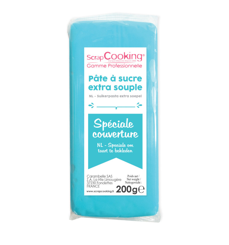 Pâte à sucre bleue 100g SCRAPCOOKING® - Culinarion