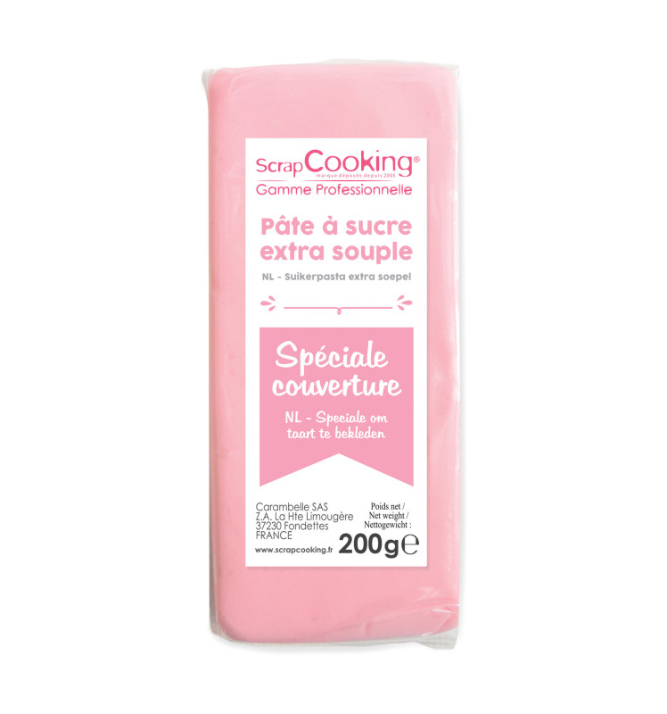Pink fondant cake covering 200g