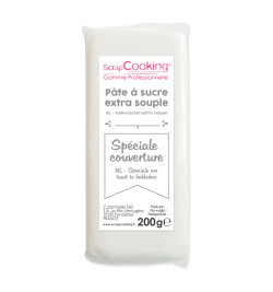 Pâte à sucre de couverture blanche 200 g 7151