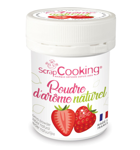 Pot de poudre d'arôme naturel fraise Pot de poudre d'arôme naturel fraise