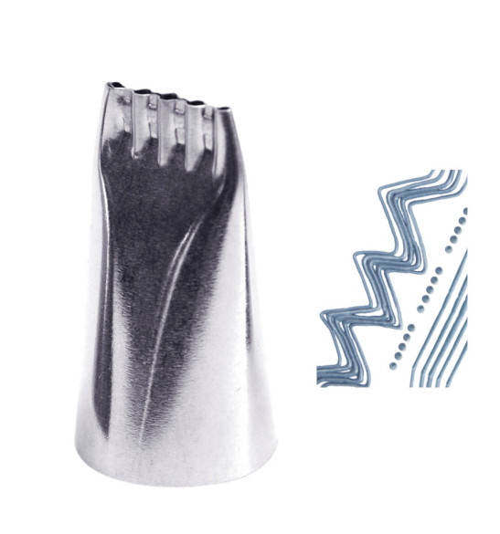 Douille points & lignes en inox Douille points & lignes en inox
