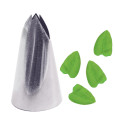 Stainless steel large leaf piping tip