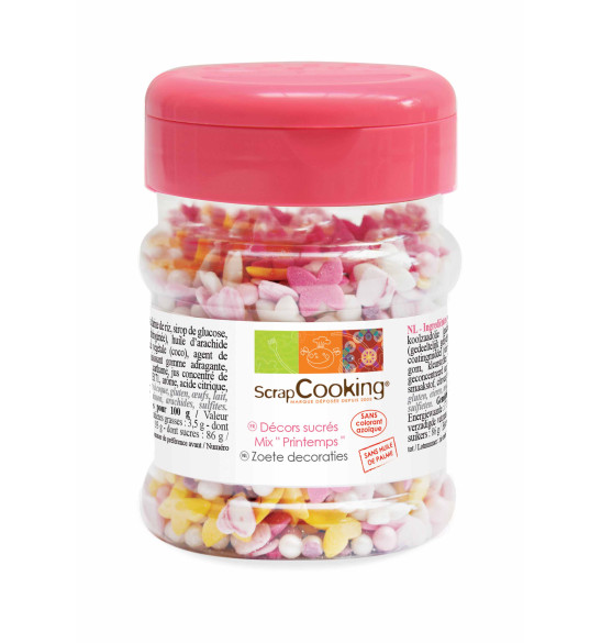 Pot of Spring sugar deco mix 120 g Pot of Spring sugar deco mix 120 g