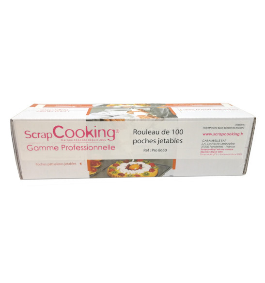 Rouleau 100 poches pâtissières jetables Rouleau 100 poches pâtissières jetables