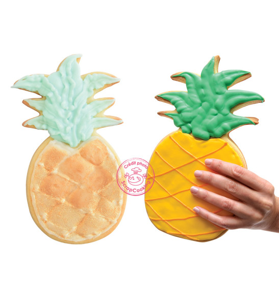 XXL stainless steel Pineapple cookie cutter mould