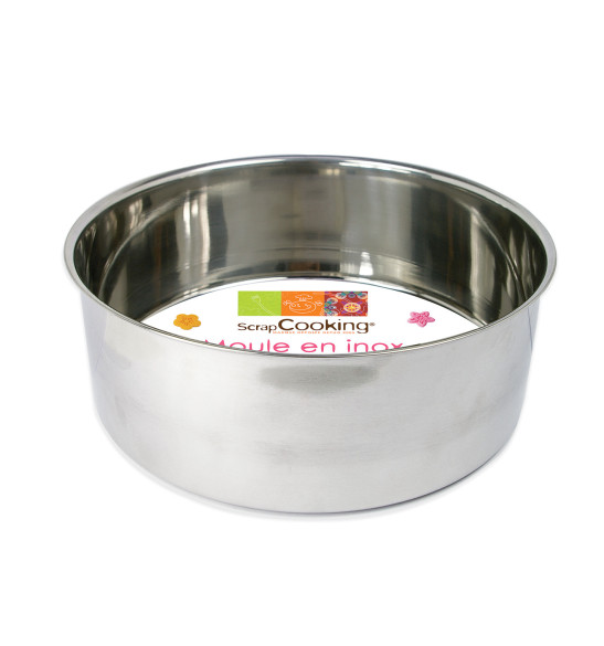 Stainless steel cake tin Ø 18 cm Stainless steel cake tin Ø 18 cm