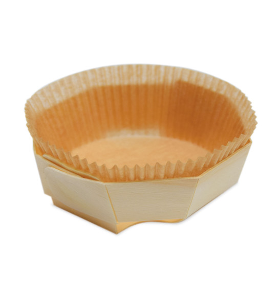 4 mini-moules en bois ø 11 cm