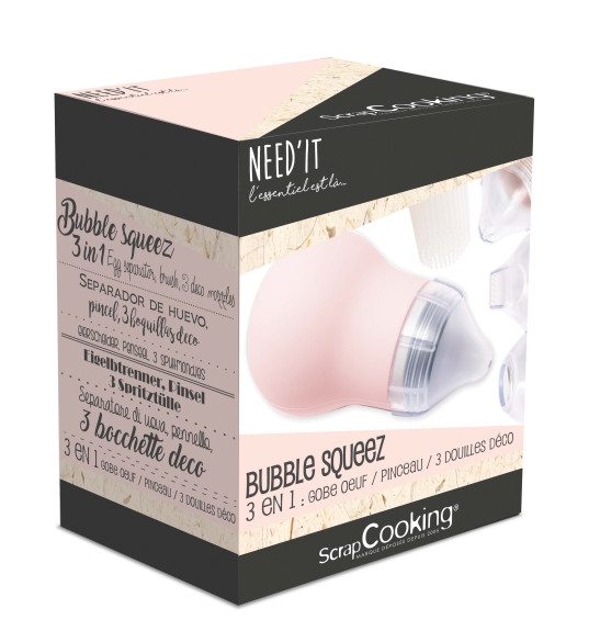 Poire alimentaire multifonctions - Bubble Squeez Poire alimentaire multifonctions - Bubble Squeez