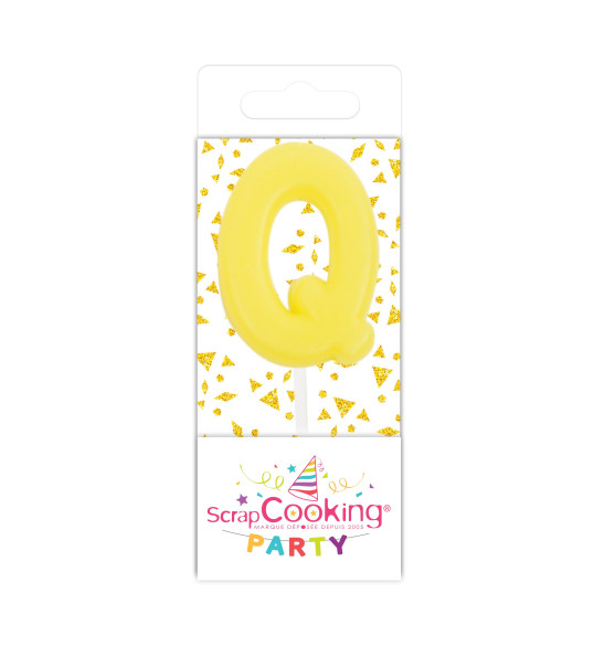 Mini bougie lettre Q Mini bougie lettre Q