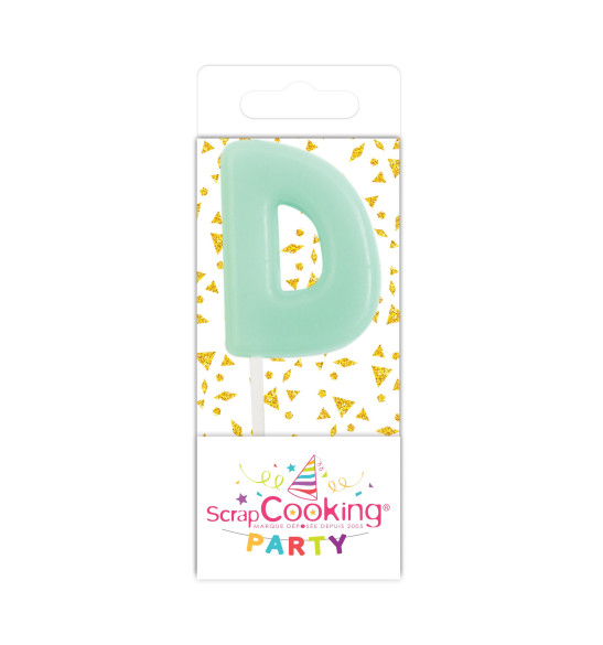Mini bougie lettre D Mini bougie lettre D