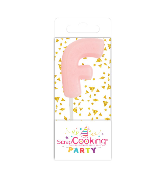 Mini bougie lettre F Mini bougie lettre F