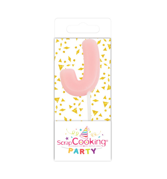 Mini bougie lettre J Mini bougie lettre J