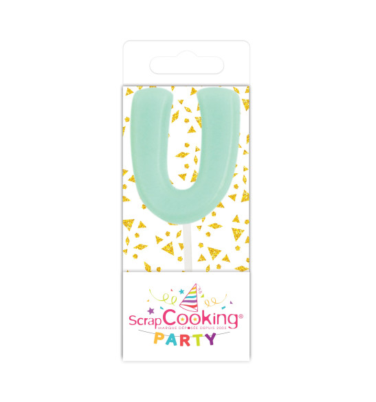 Mini bougie lettre U Mini bougie lettre U
