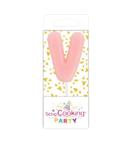 Mini bougie lettre V Mini bougie lettre V