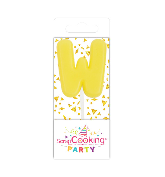 Mini bougie lettre W Mini bougie lettre W
