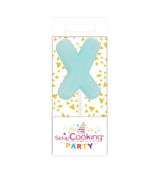 Mini bougie lettre X Mini bougie lettre X