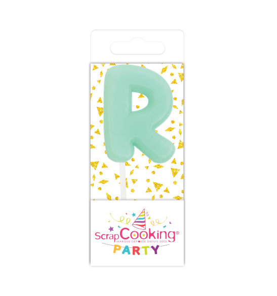 Mini bougie lettre R Mini bougie lettre R