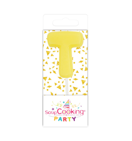 Mini bougie lettre T Mini bougie lettre T