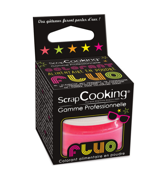 Colorant alimentaire en poudre rose fluo 3 gr Colorant alimentaire en poudre rose fluo 3 gr