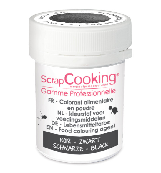 Colorant alimentaire en poudre noir 5g Colorant alimentaire en poudre noir 5g