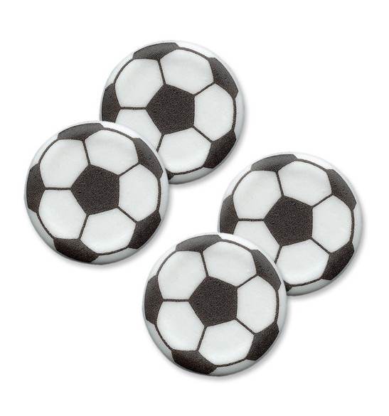 Décosucres ballons de foot en pot x 4 Décosucres ballons de foot en pot x 4