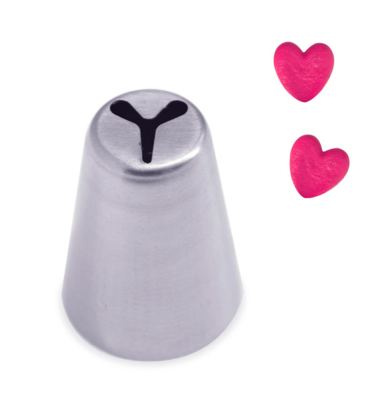 Stainless steel heart piping tip