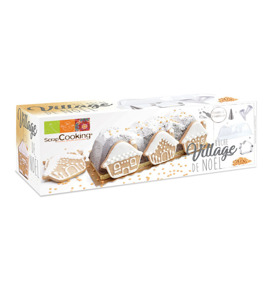 Kit moule bûche village de Noël Kit moule bûche village de Noël