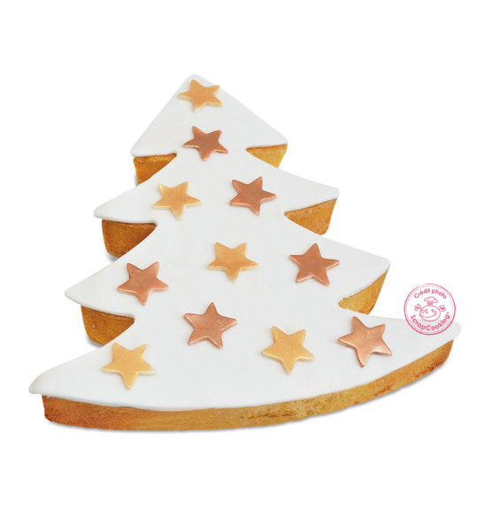 XXL stainless steel Christmas tree cookie cutter mould