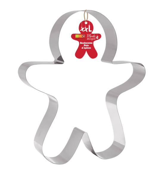 XXL stainless steel Gingerbread Man cookie cutter mould XXL stainless steel Gingerbread Man cookie cutter mould