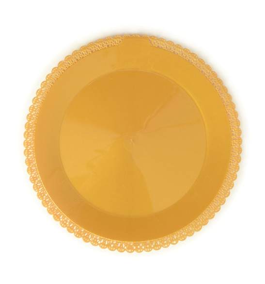 Plat dentelle rond Ø 32 cm doré Plat dentelle rond Ø 32 cm doré