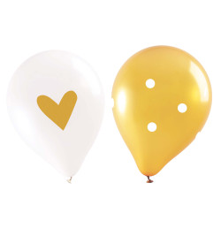 6 ballons gold réf.0338