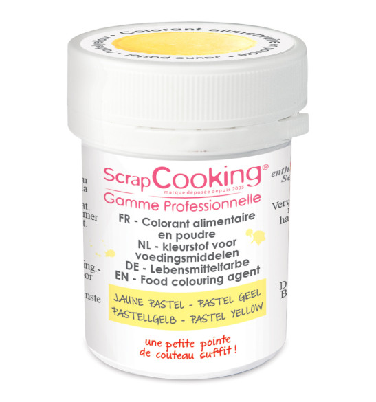 Colorant poudre jaune pastel Colorant poudre jaune pastel