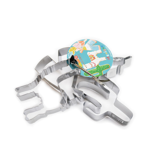 4 Lama cookie cutters on a steel loop 4 Lama cookie cutters on a steel loop