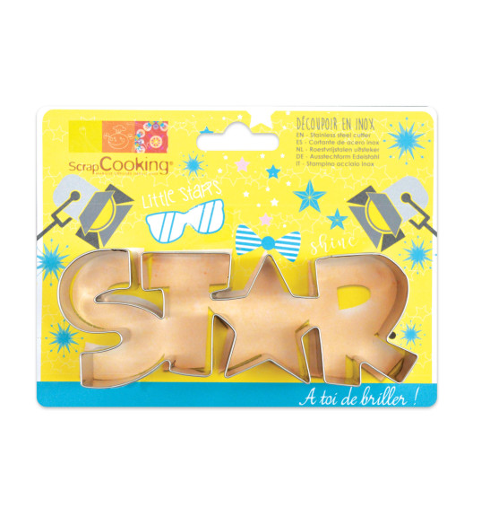Découpoir inox mot Star Découpoir inox mot Star