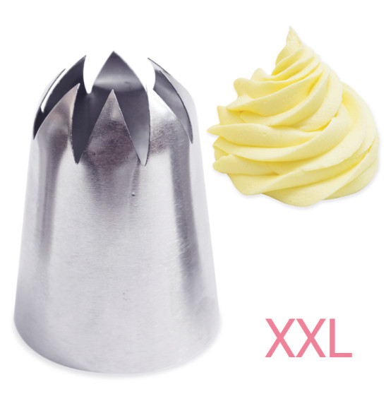 Douille XXL étoile en inox Douille XXL étoile en inox