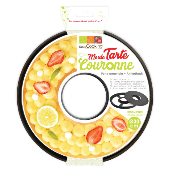Moule tarte couronne / à trou antiadhésif Moule tarte couronne / à trou antiadhésif