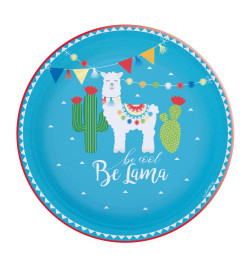 8 assiettes lama Ø 23 cm réf.0218
