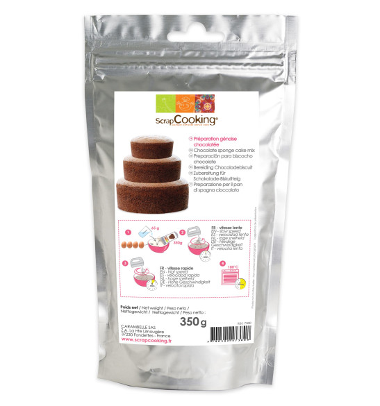 Chocolate sponge cake mix 350g Chocolate sponge cake mix 350g