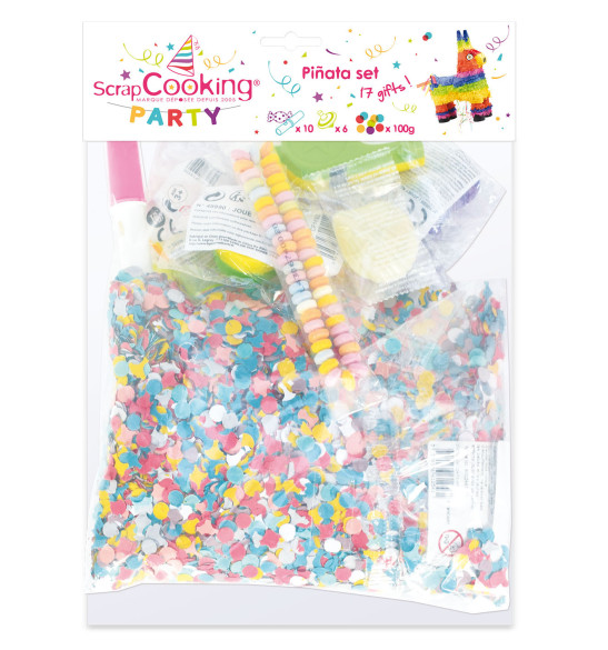 Lot piñata Jouets+Bonbons (16 pièces) Lot piñata Jouets+Bonbons (16 pièces)