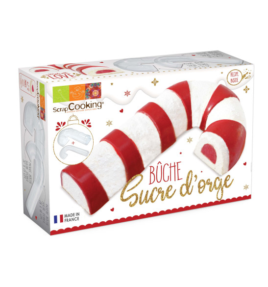Moule semi rigide bûche Sucre d'orge + insert Moule semi rigide bûche Sucre d'orge + insert