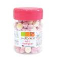4536 Pot de mini meringues colorées parme/blanc