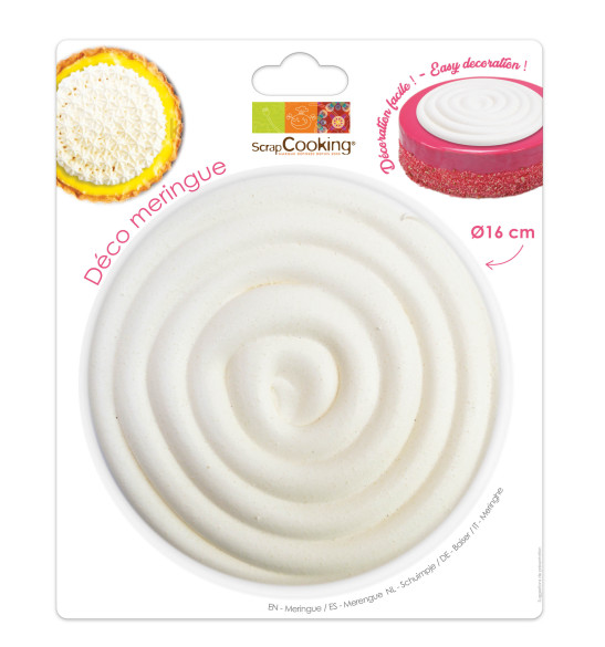 Disque meringue spirale 16 cm Disque meringue spirale 16 cm