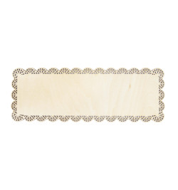 Rectangular wood cake base...